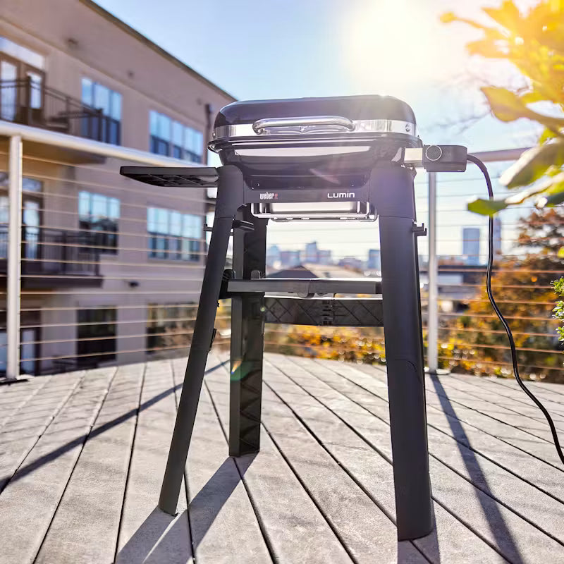 Barbecue elettrico Lumin Compact e supporto con piedini