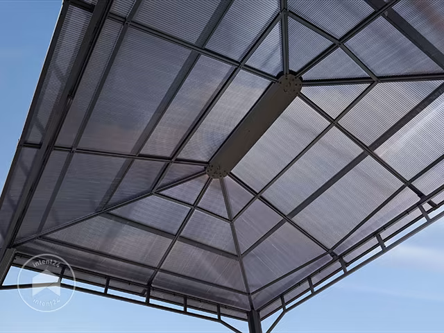 Gazebo da giardino, Sunset Deluxe, tetto rigido, 3×4 m