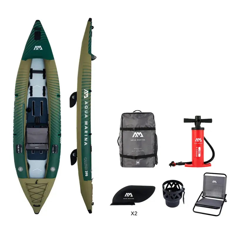 Kayak Gonfiabile Caliber Pesca Aqua Marina per 2 persone