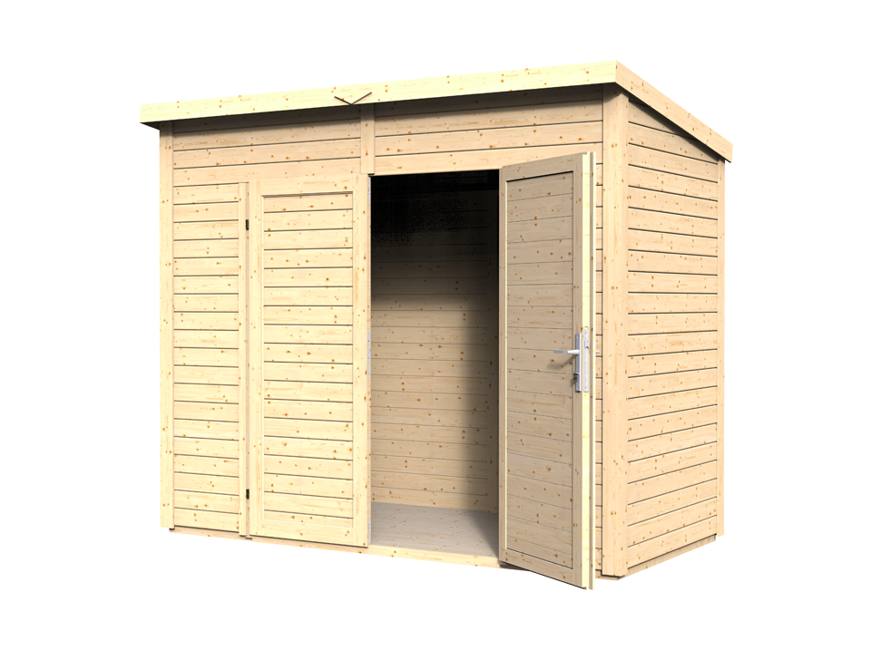 Casetta da giardino in legno - 2.8m² - 244 x 121cm