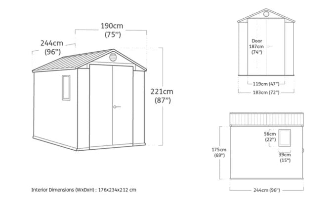 Casetta da Giardino DARWIN - 4.5m²