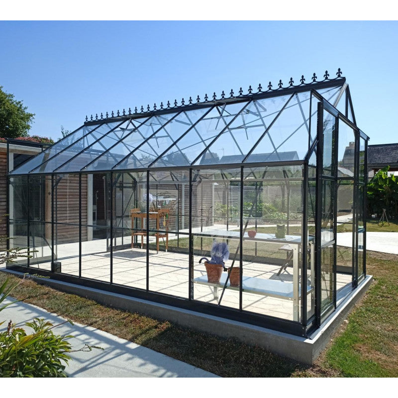 Serra da Giardino 14,52m² in Alluminio Antracite e Vetro Temperato 4mm - Prima
