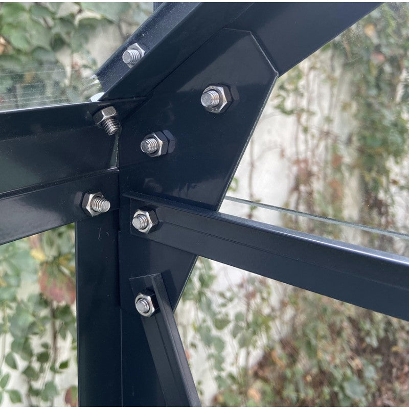 Serra da Giardino 14,52m² in Alluminio Antracite e Vetro Temperato 4mm - Prima