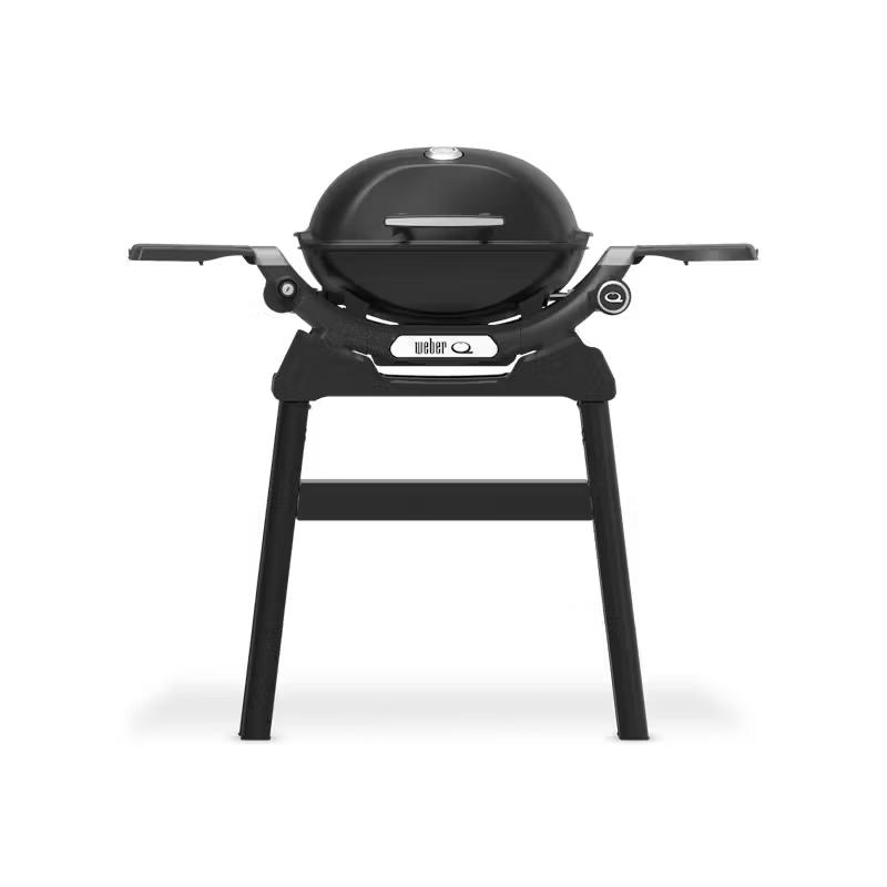 Barbecue a gas Q 1200N con tavolini laterali e supporto compatto