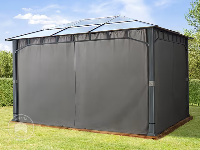 Gazebo da giardino, Sunset Deluxe, tetto rigido, 3×4 m