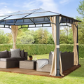 Gazebo da giardino, Sunset Deluxe, tetto rigido, 3×4 m