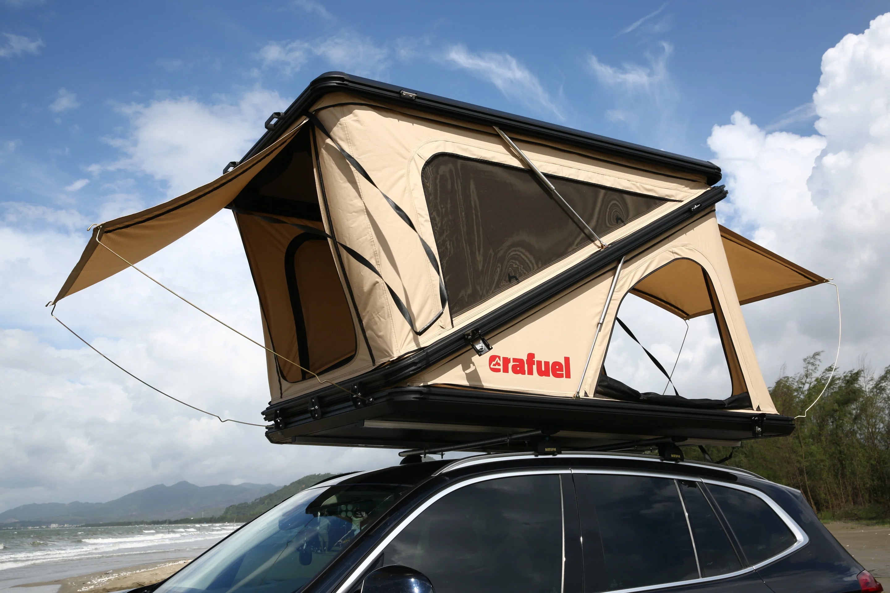Tenda da tetto a guscio in Alluminio - 2 Persone