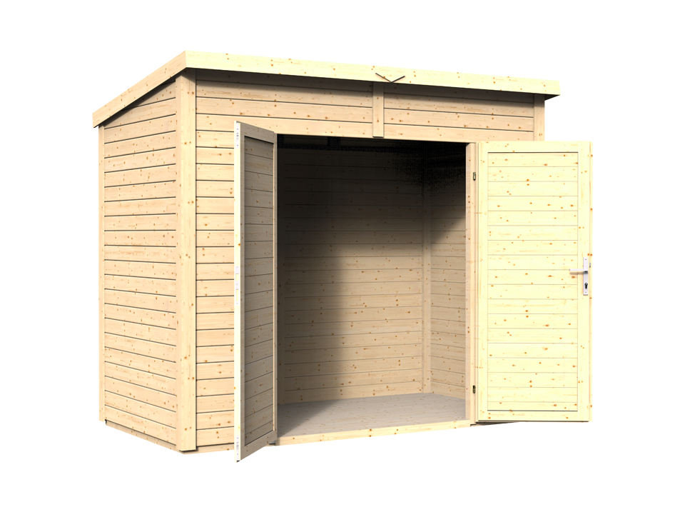 Casetta da giardino in legno - 2.8m² - 244 x 121cm