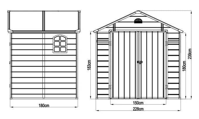 Casetta da Giardino CHESTER - 4.10m²