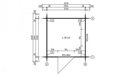 Casetta da Giardino LIMA - 4,38m²