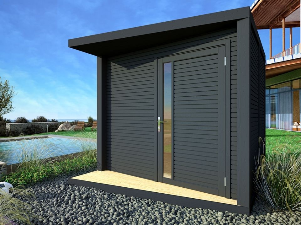 Casetta da Giardino NERO – 6 m²