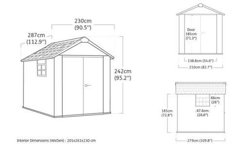 Casetta da Giardino OAKLAND - 6m²