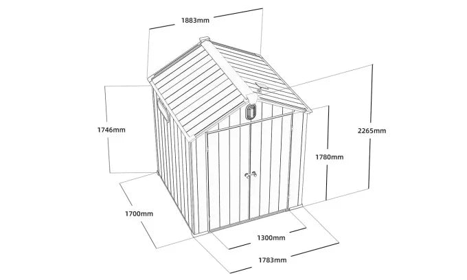 Casetta da Giardino BERYL - 3.03m²