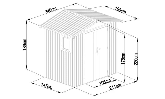 Casetta da Giardino Amy A - 3.10m²