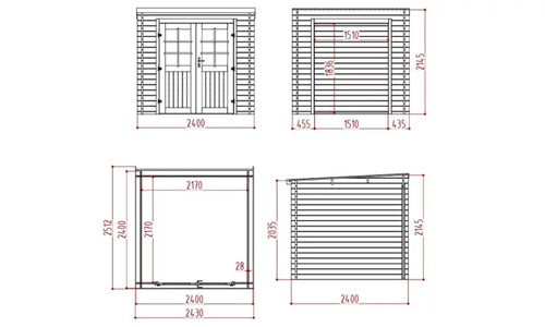 Casetta da Giardino Guidel 4.71m²