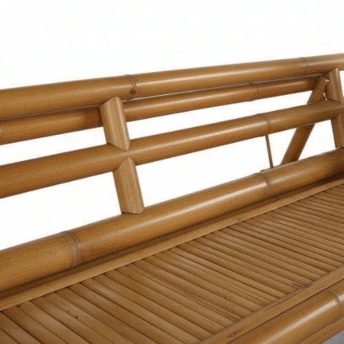 Paillote in Bambù con Panche M2 | Gazebo & Pergola Naturale con Tavoli | Tetto in Bambù o Palma | 250x250 & 300x300 cm