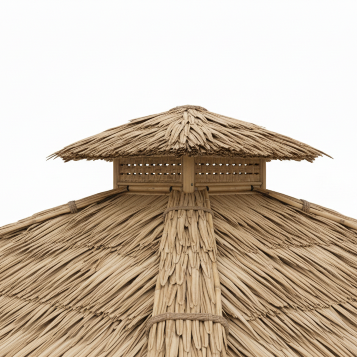 Paillote in Bambù con Pavimento Sopraelevato | Gazebo & Pergola Balinese con Tetto in Bambù o Palma | 250x250 & 300x300 cm