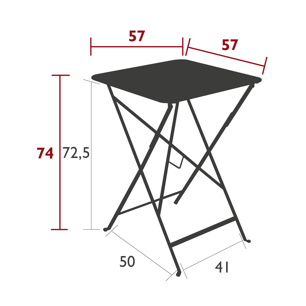 Tavolo da giardino BISTRO - 71x71