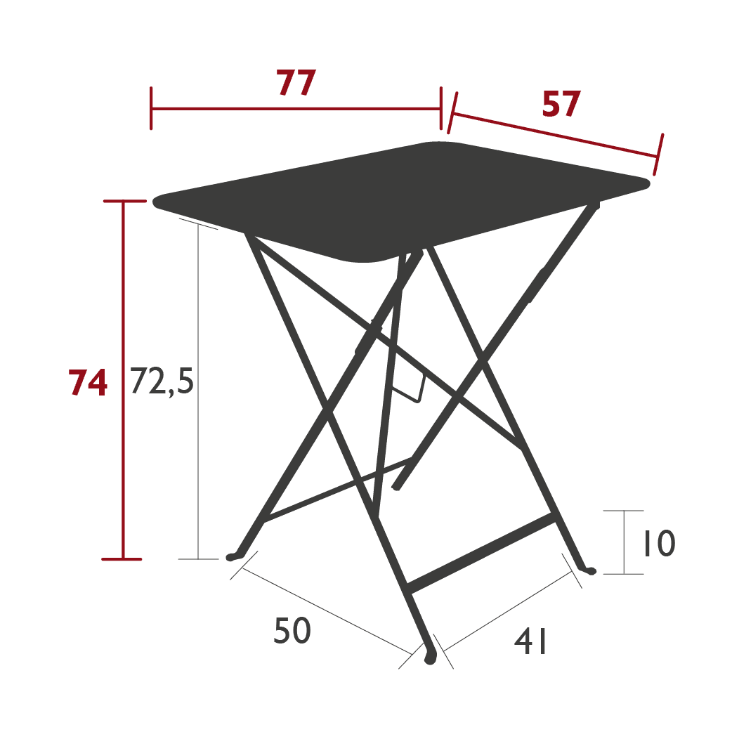 Tavolo da giardino BISTRO - 77x57