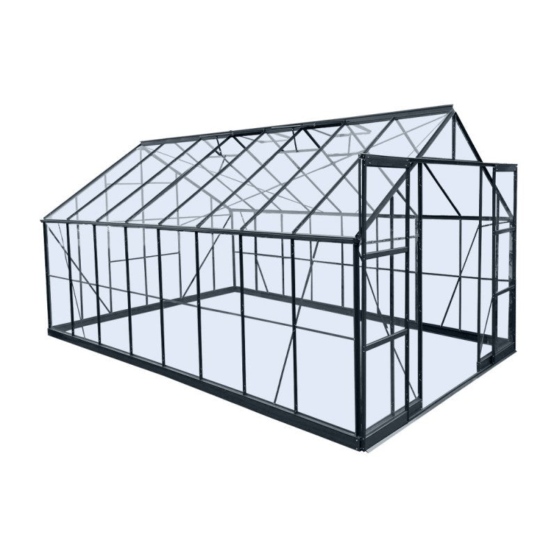 Serra da Giardino 14,52m² in Alluminio Antracite e Vetro Temperato 4mm - Prima