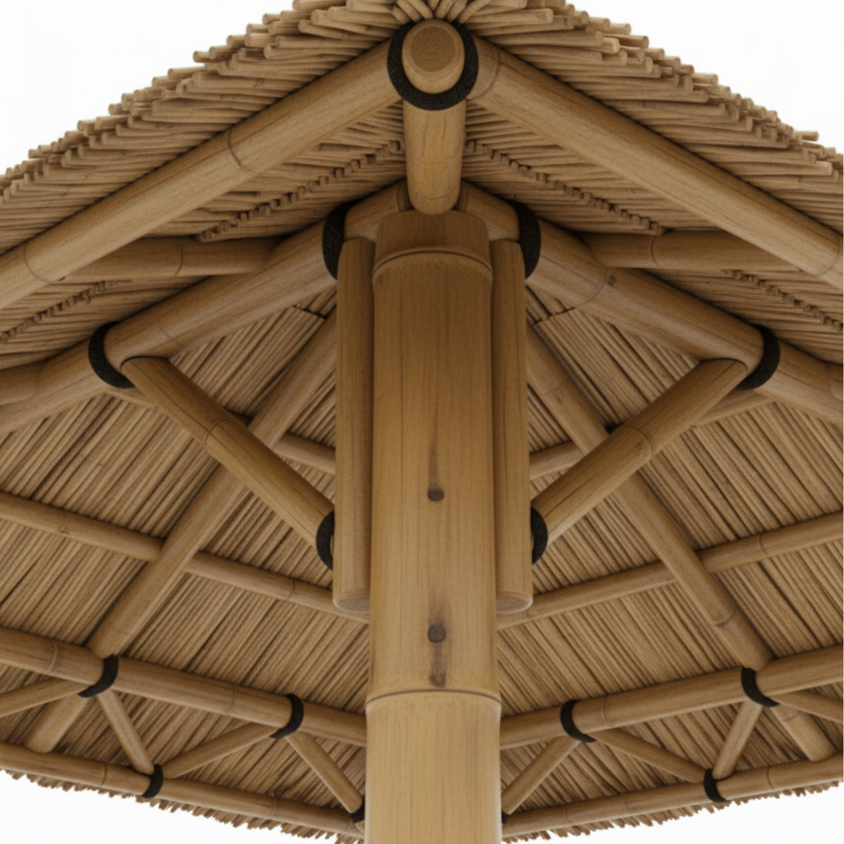 Paillote in Bambù con Pavimento Sopraelevato | Gazebo & Pergola Balinese con Tetto in Bambù o Palma | 250x250 & 300x300 cm