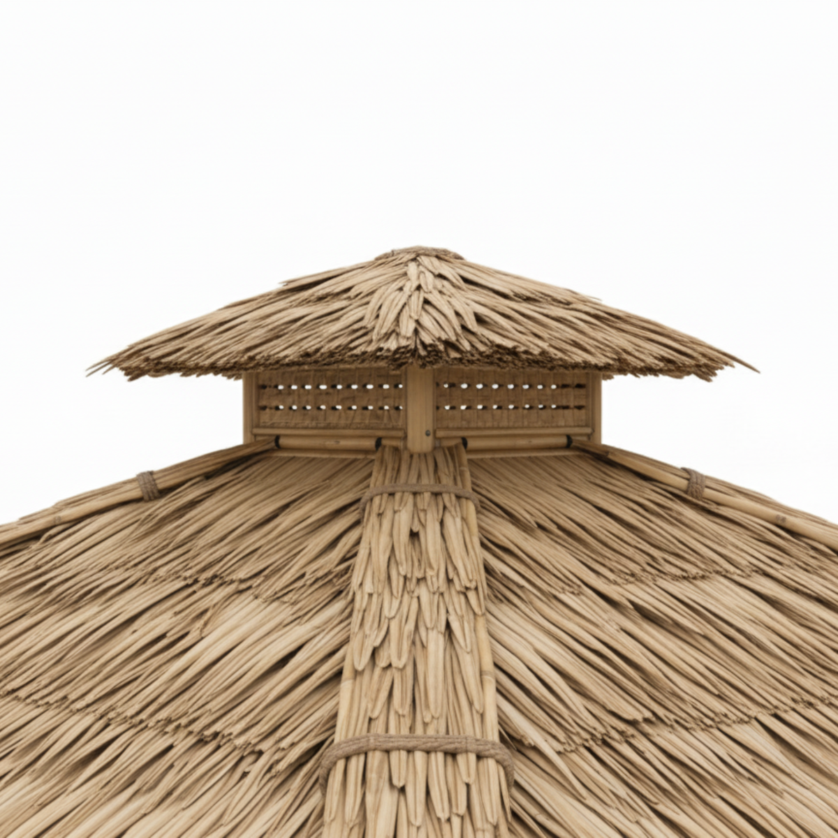 Paillote in Bambù da Giardino | Gazebo & Pergola Naturale con Tetto in Bambù o Palma | 250x250 & 300x300 cm